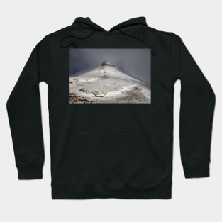 A snowy Corn Du in the Brecon Beacons National Park Hoodie